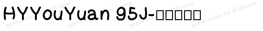 HYYouYuan 95J字体转换